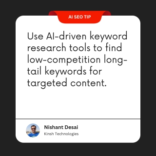 AI SEO Tips - Kinsh Technologies