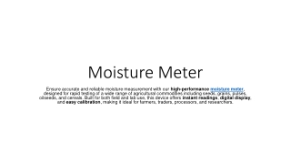 Moisture meter