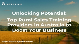 Unlocking Potential - Top Rural Sales Training Providers in Australia to Boost Your Business