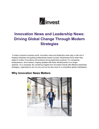 I-invest Online Business Finance and Investment News for Professionals