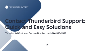 Contact Thunderbird Support: Quick and Easy Solutions