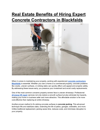 concrete contractors Blackfalds