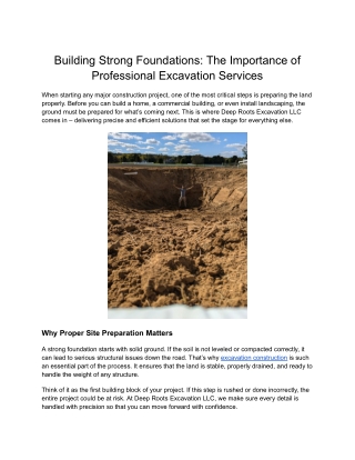 Contractor Grading – Professional Land Leveling Services