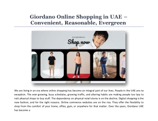 Shop Men’s T-Shirts UAE – Giordano