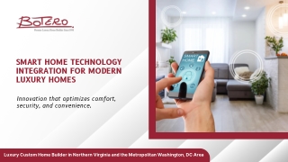Smart Home Technology Integration for Modern Luxury Homes.