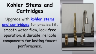 Kohler Stems and Cartridges
