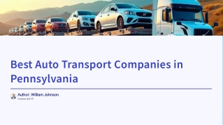 Best Auto Transport Companies...