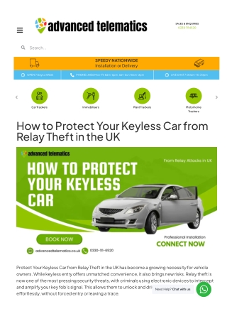 How to Protect Your Keyless Car from Relay Theft in the UK