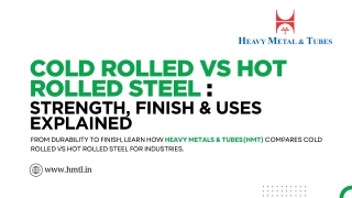 Cold Rolled vs Hot Rolled Steel: Strength, Finish & Uses Explained