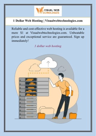 1 Dollar Web Hosting | Visualwebtechnologies.com