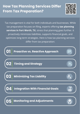 How Tax Planning Services Differ From Tax Preparation?