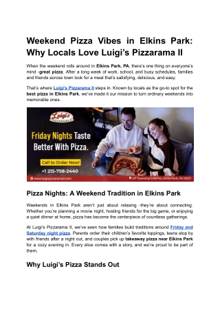 Weekend Pizza Vibes in Elkins Park_ Why Locals Love Luigi’s Pizzarama II
