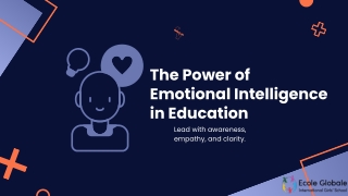 The Power of Emotional Intelligence in Education