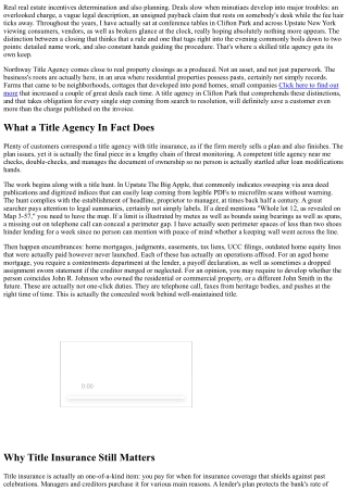 Northway Title Agency: Your Partner for Smooth Closings