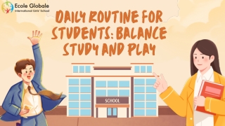 Daily Routine for Students Balance Study and Play