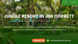 Jungle Resort in Jim Corbett – Stay Amidst Wilderness