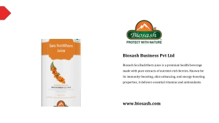 Biosash Sea Buckthorn Juice