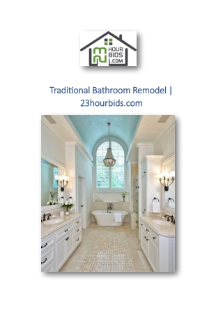 Traditional Bathroom Remodel | 23hourbids.com