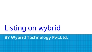 listing on wybrid