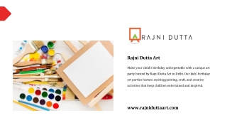 Art Party for Kids Birthday