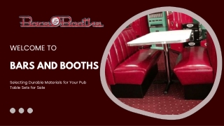 What Makes a Pub Table Set Durable Material Insights