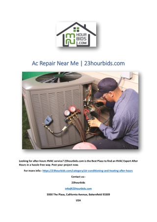 Ac Repair Near Me | 23hourbids.com