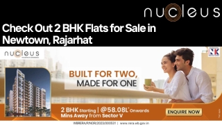 Check Out 2 BHK Flats for Sale in Newtown, Rajarhat
