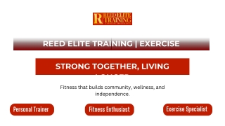 Personal Trainer for Seniors – Reed Elite Fitness That Lasts