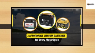 3 Affordable Lithium Batteries for Every Motorcycle