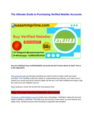 The Ultimate Guide to Purchasing Verified Neteller Accounts (3)