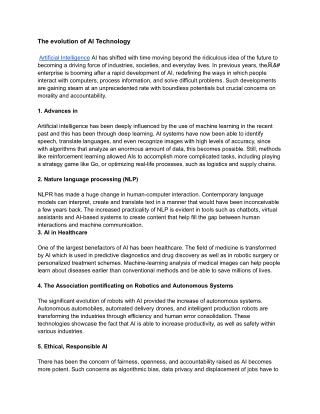 The evolution of AI Technology (1)