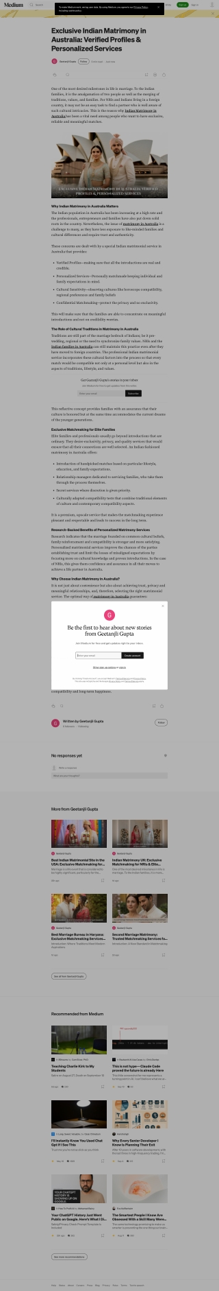 Exclusive Indian Matrimony in Australia: Verified Profiles & Personalized Servic