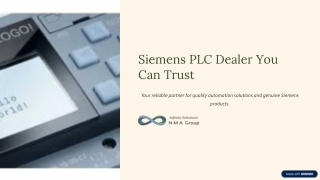 Siemens PLC Dealer You Can Trust for Quality Products