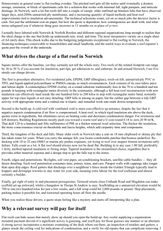 Flat Roofing Norwich: Budgeting and Financing with Trusted Roofers