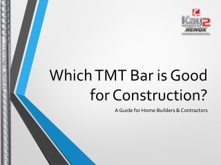 Build Strong, Build Safe: Your Guide to the Best TMT Bars