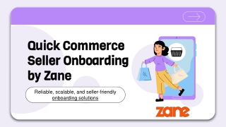 Quick Commerce Blinkit Seller Onboarding Services by Zane