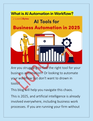 What is AI Automation in Workflow