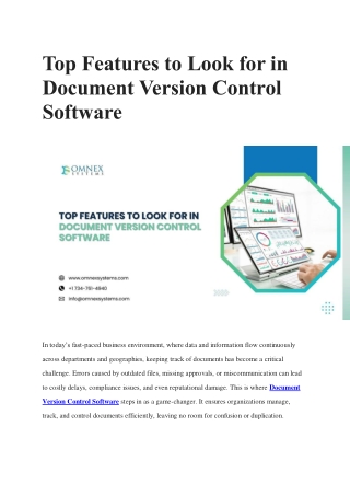 Document Version Control Software