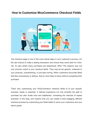 How to Customize WooCommerce Checkout Fields