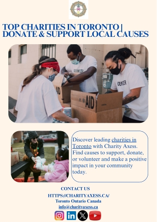 Top Charities in Toronto | Donate & Support Local Causes