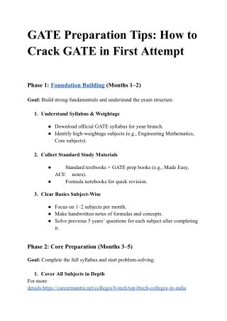 GATE Preparation Tips_ How to Crack GATE in First Attempt