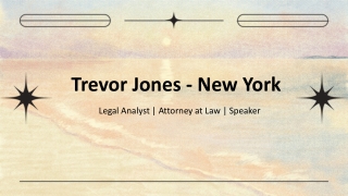 Trevor Jones - New York - An Ideas-Into-Action Speaker