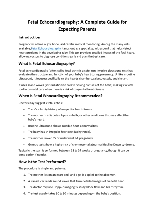 Leading Fetal Medicine Clinic in Kolkata | Pregnancy Care Center