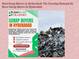 Steel Scrap Buyers in Hyderabad The Growing Demand for Brass Scrap Buyers in Hyderabad