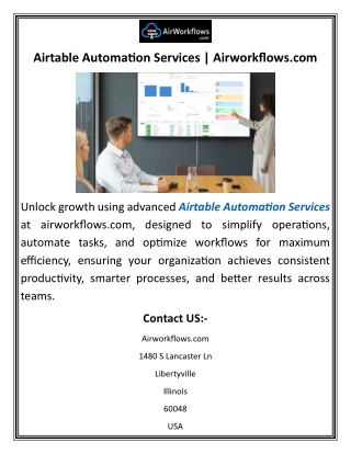 Airtable Automation Services  Airworkflows