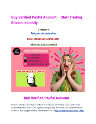 Paxful vs Other P2P Marketplaces (Comparison)