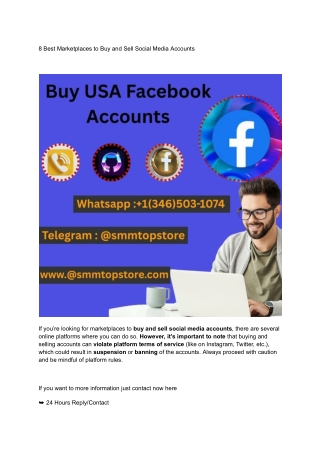 8 Best Marketplaces to Buy and Sell Social Media Accounts