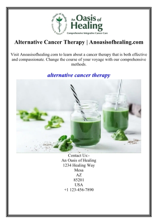 Alternative Cancer Therapy Anoasisofhealing.com