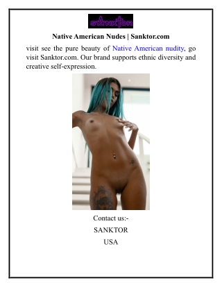 Native American Nudes  Sanktor.com