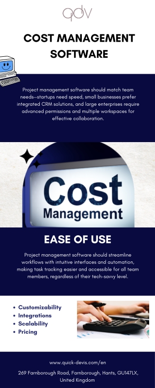 Cost Management Software | Quick Devis